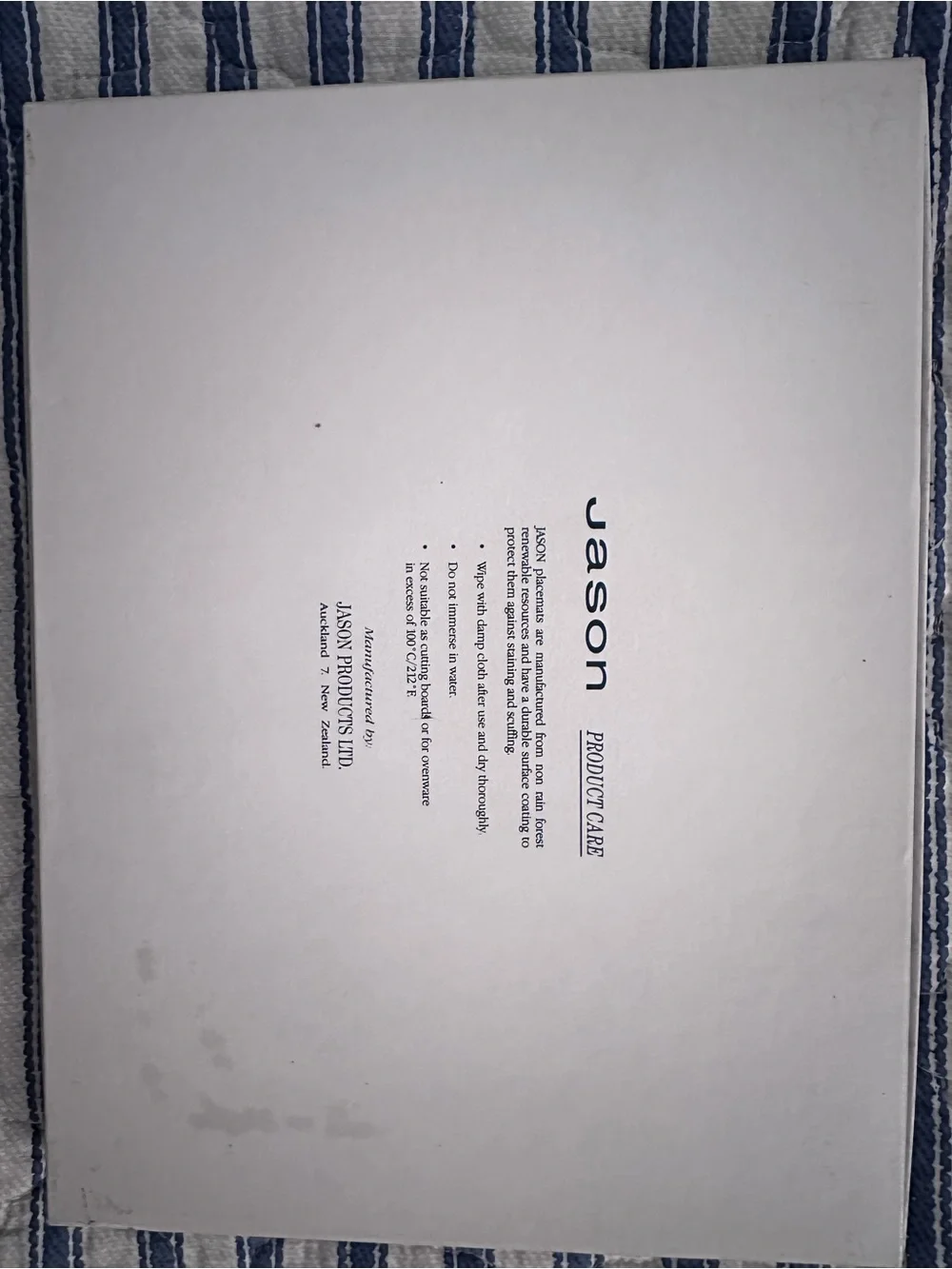 Vintage Jason Placemats Complete Set of 6 